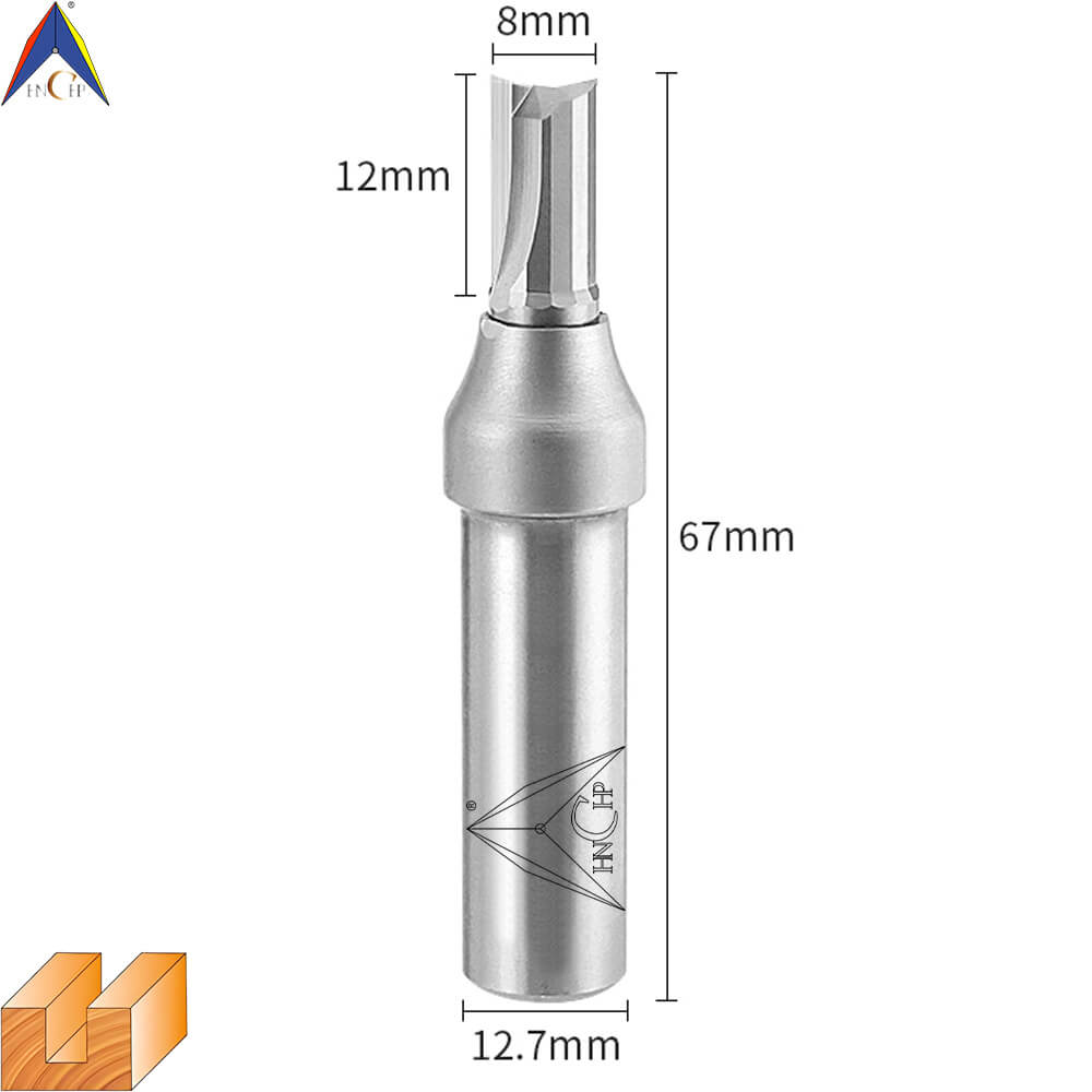 CHP0111 - Solid Carbide Straight Router Bit (Steel Shank)