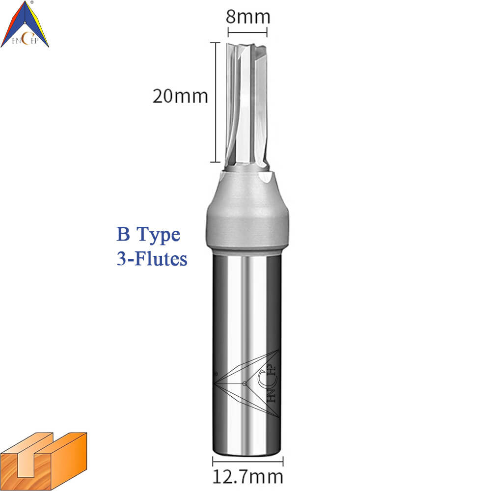 CHP0118 - Straight Router Bits (Chip Breaker & Straight Flute)