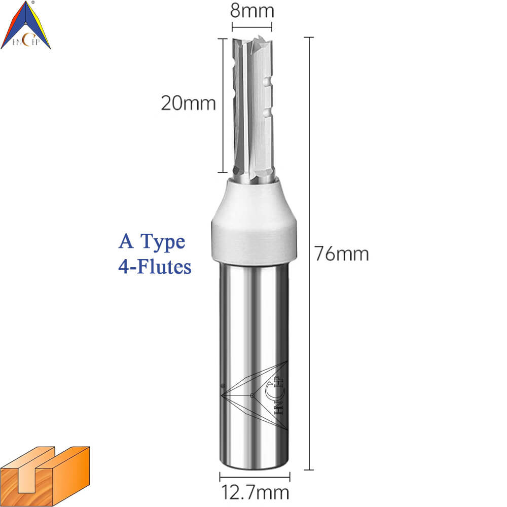 CHP0118 - Straight Router Bits (Chip Breaker & Straight Flute)