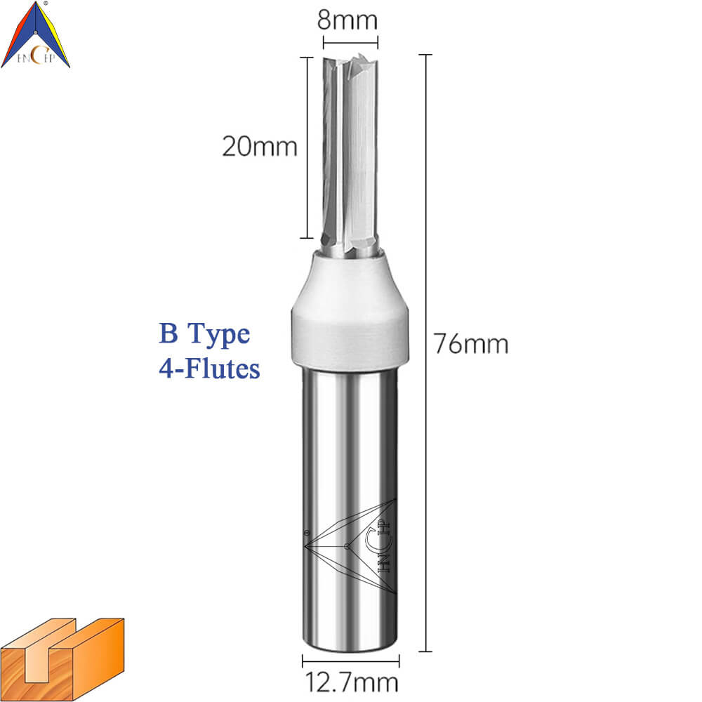 CHP0118 - Straight Router Bits (Chip Breaker & Straight Flute)