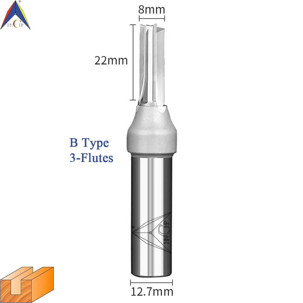 CHP0118 - Straight Router Bits (Chip Breaker & Straight Flute)