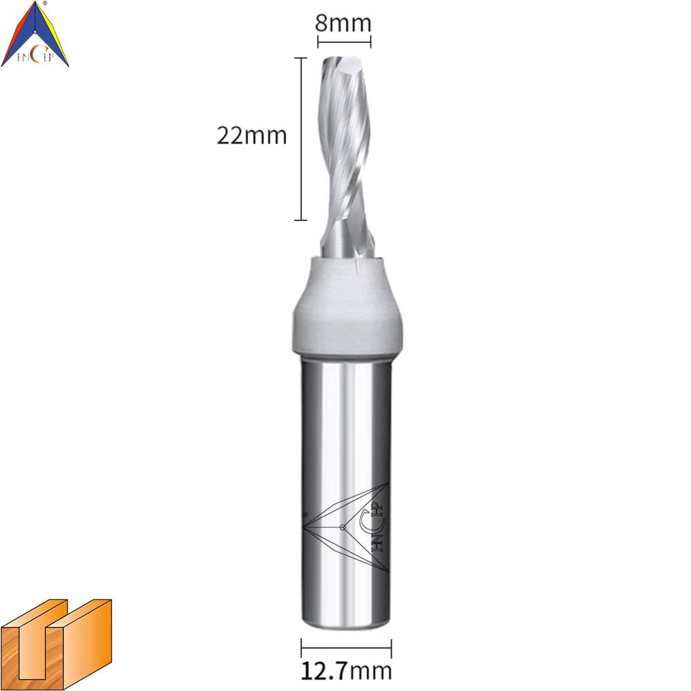 CHP0111L - Solid Carbide Spiral Router Bit (Steel Shank)
