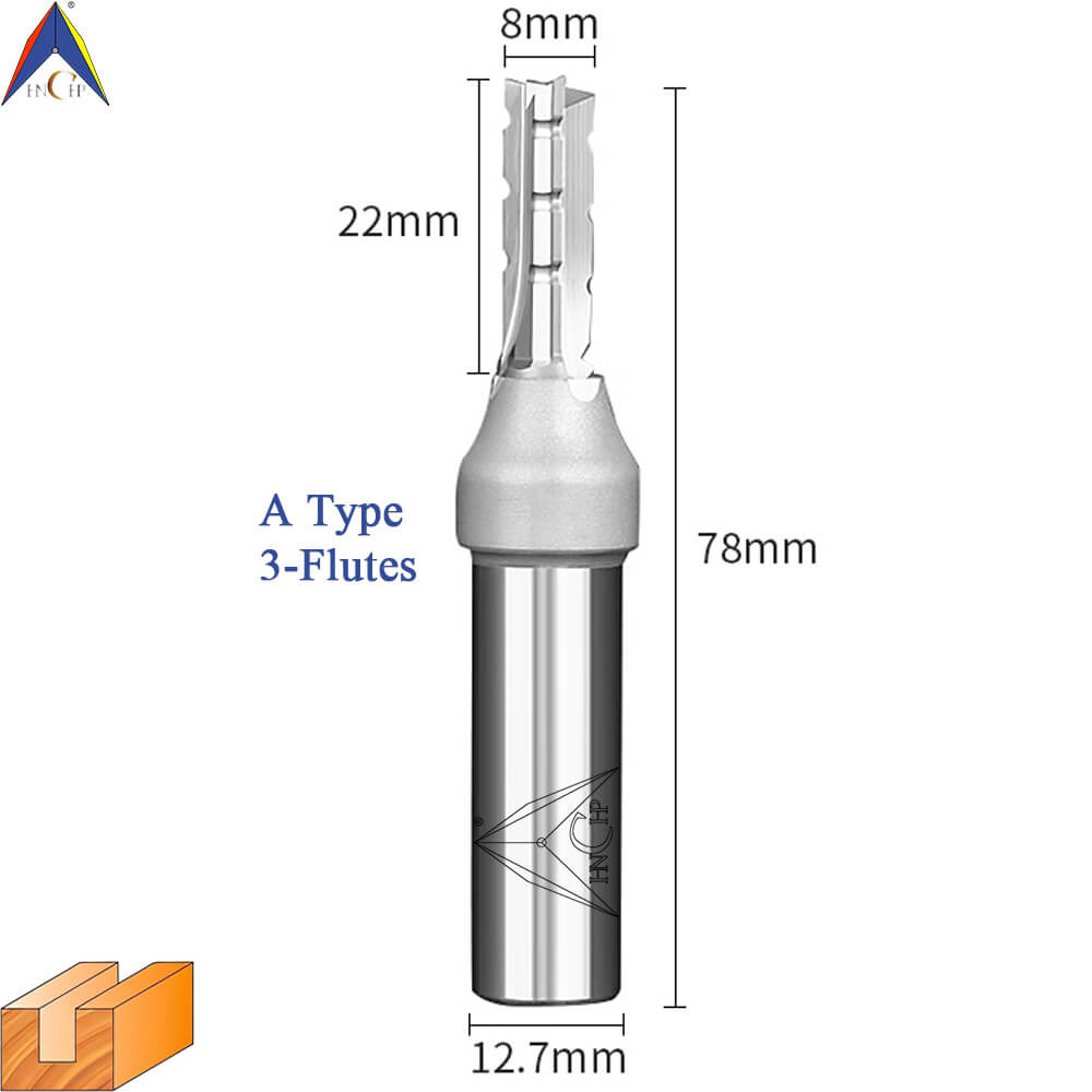 CHP0118 - Straight Router Bits (Chip Breaker & Straight Flute)