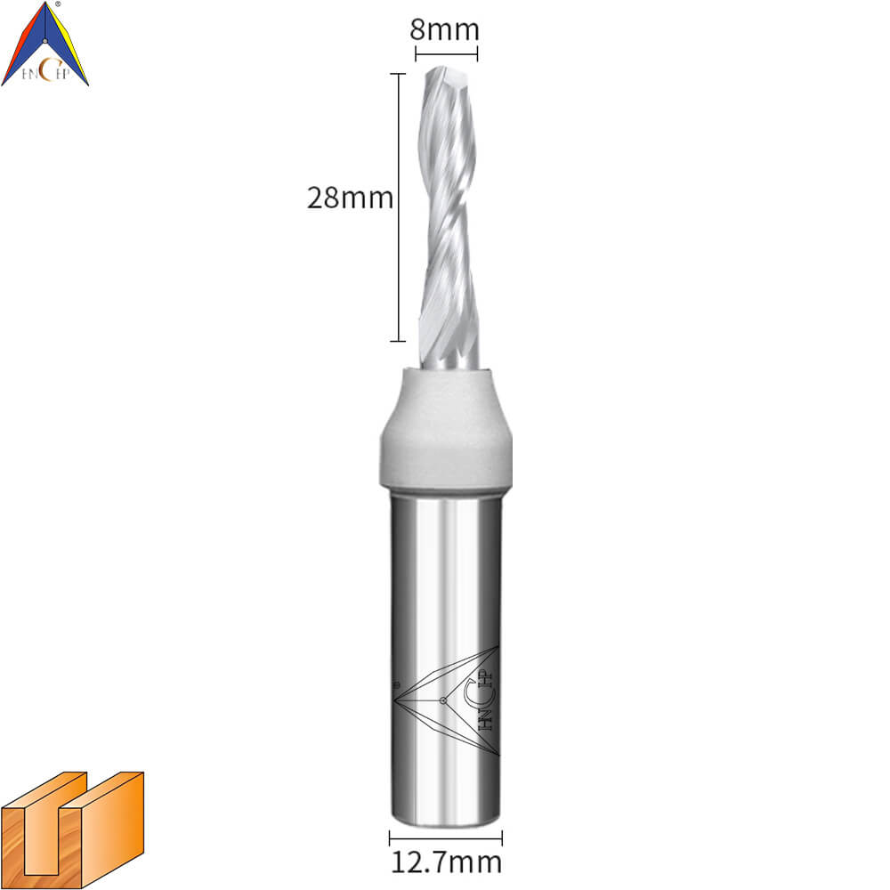 CHP0111L - Solid Carbide Spiral Router Bit (Steel Shank)
