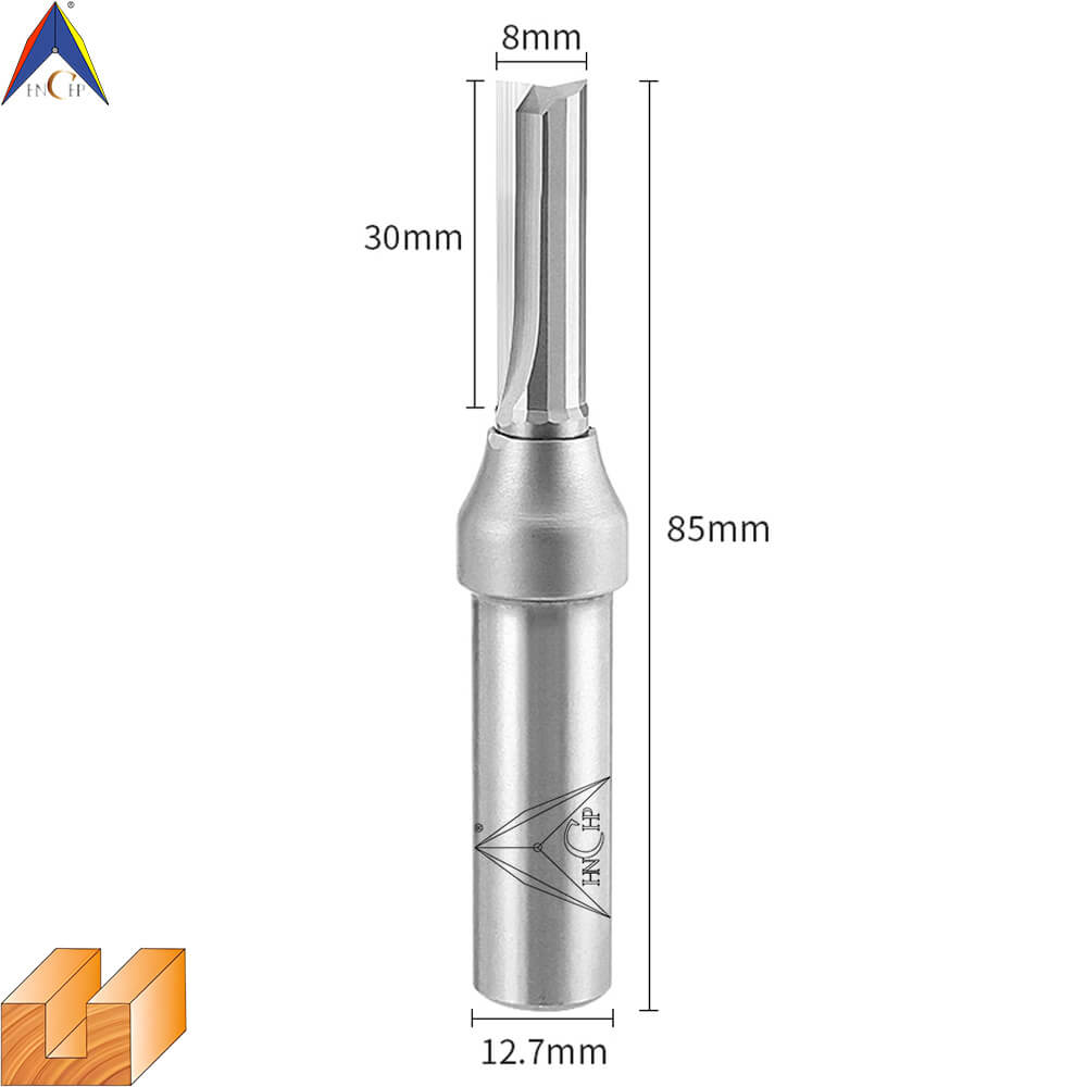 CHP0111 - Solid Carbide Straight Router Bit (Steel Shank)
