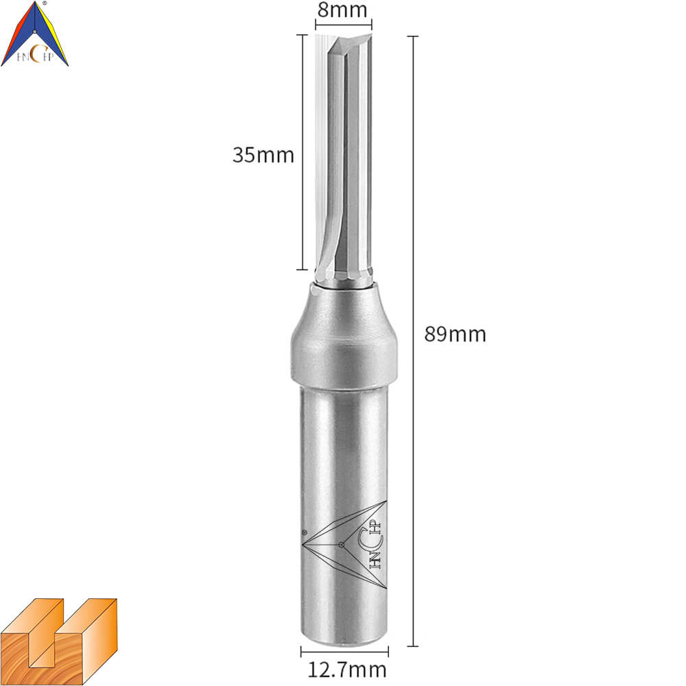 CHP0111 - Solid Carbide Straight Router Bit (Steel Shank)