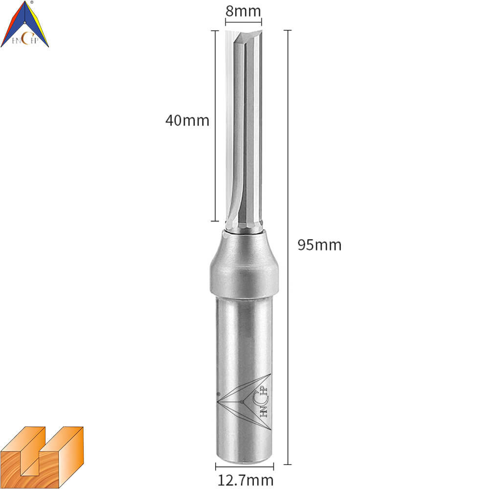 CHP0111 - Solid Carbide Straight Router Bit (Steel Shank)
