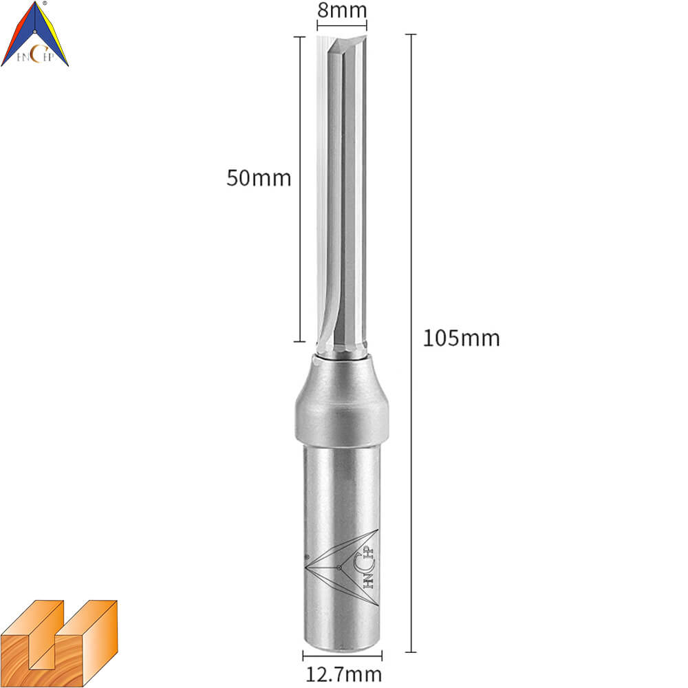 CHP0111 - Solid Carbide Straight Router Bit (Steel Shank)