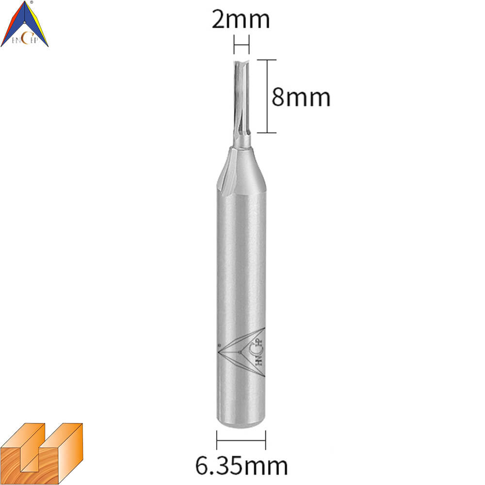 CHP0111 - Solid Carbide Straight Router Bit (Steel Shank)