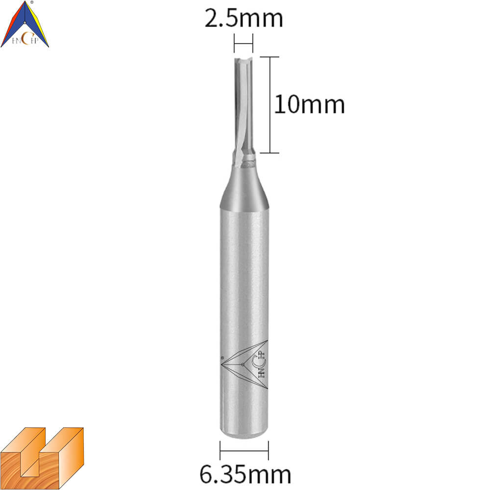 CHP0111 - Solid Carbide Straight Router Bit (Steel Shank)