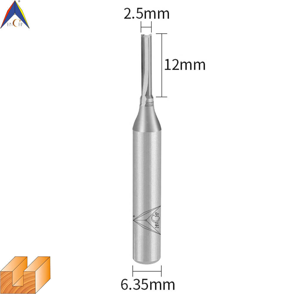 CHP0111 - Solid Carbide Straight Router Bit (Steel Shank)