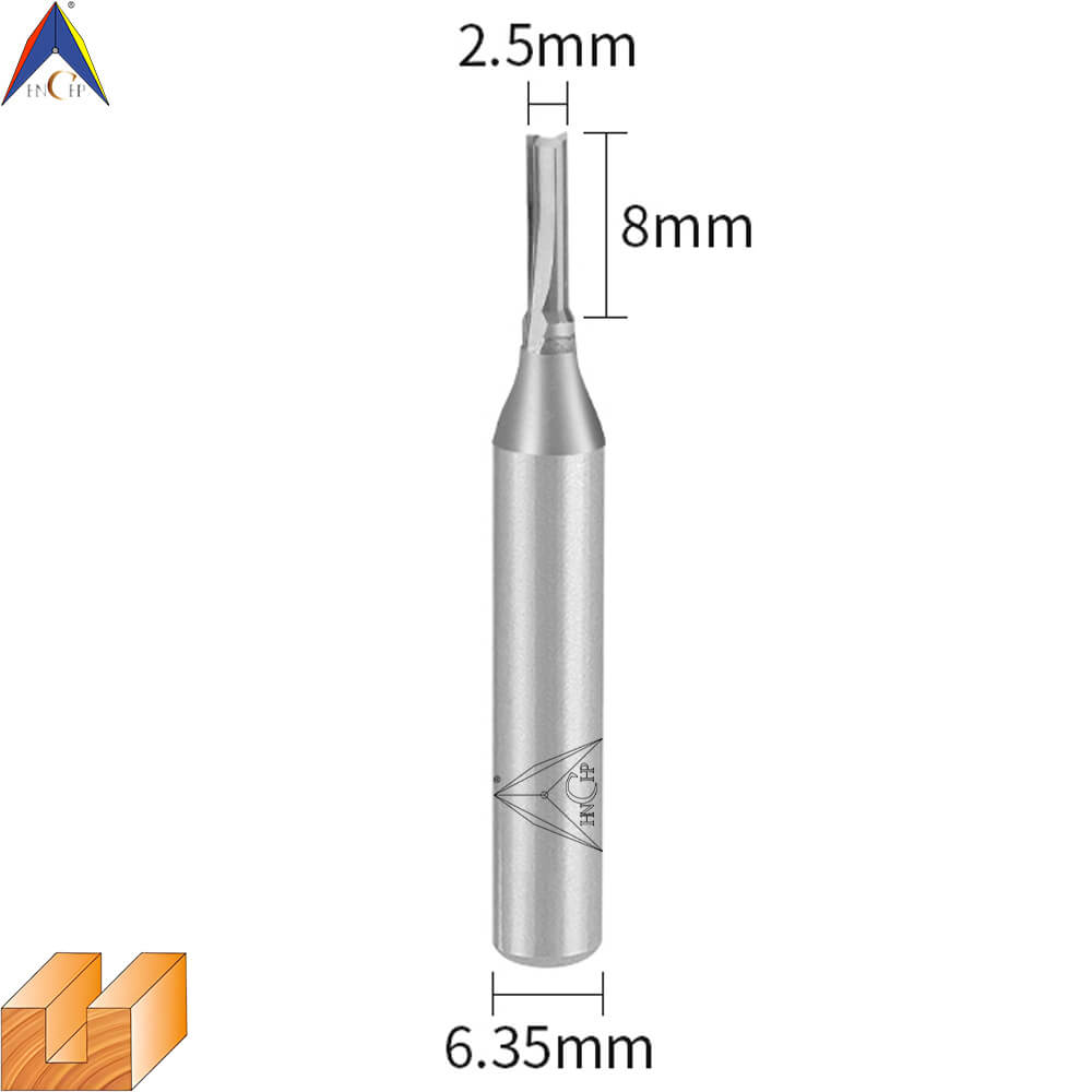 CHP0111 - Solid Carbide Straight Router Bit (Steel Shank)