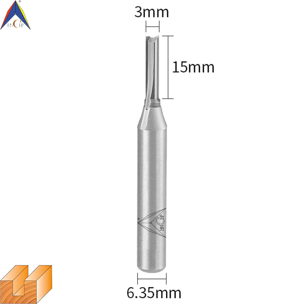 CHP0111 - Solid Carbide Straight Router Bit (Steel Shank)