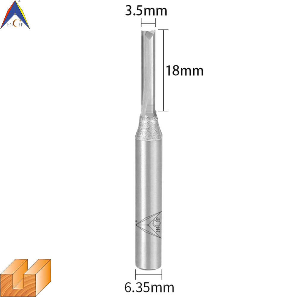 CHP0111 - Solid Carbide Straight Router Bit (Steel Shank)