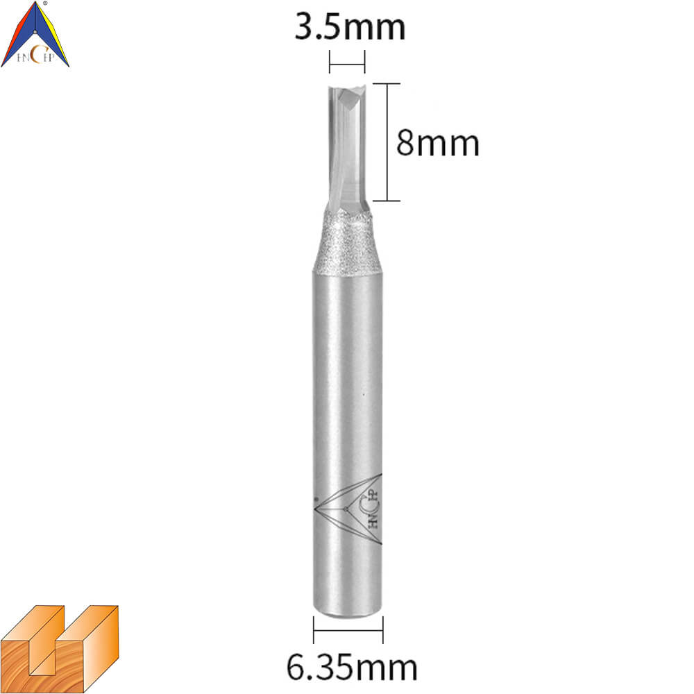 CHP0111 - Solid Carbide Straight Router Bit (Steel Shank)