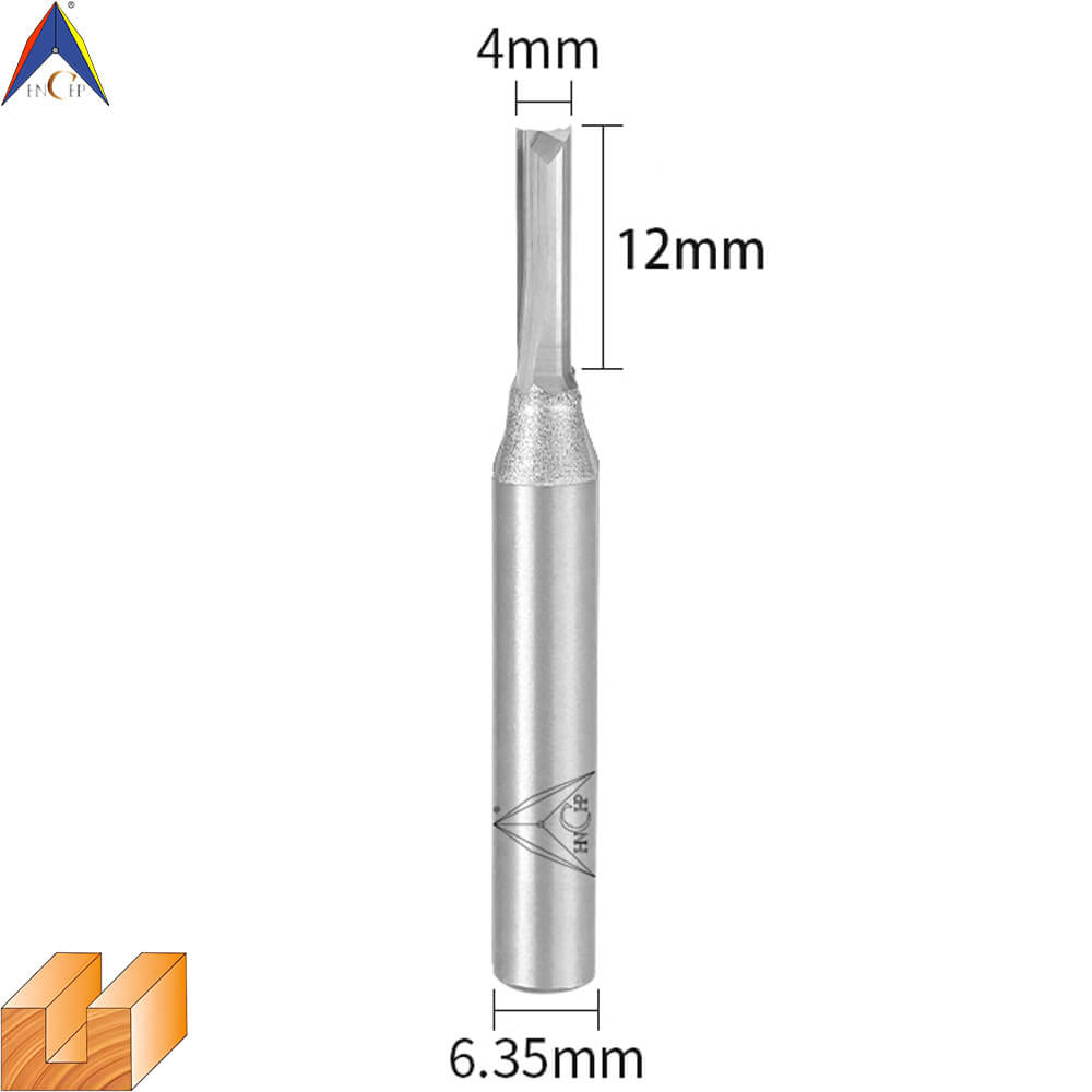 CHP0111 - Solid Carbide Straight Router Bit (Steel Shank)