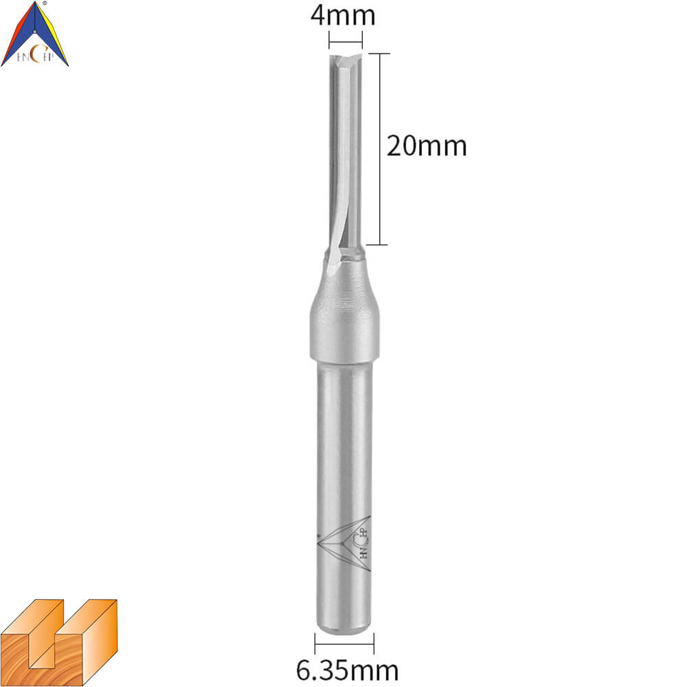 CHP0111 - Solid Carbide Straight Router Bit (Steel Shank)