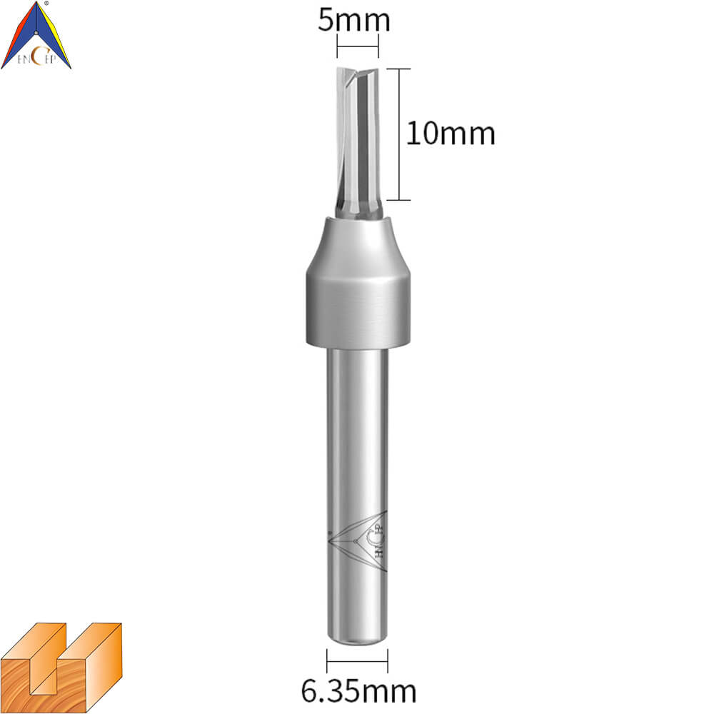 CHP0111 - Solid Carbide Straight Router Bit (Steel Shank)