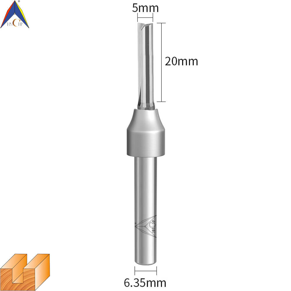 CHP0111 - Solid Carbide Straight Router Bit (Steel Shank)