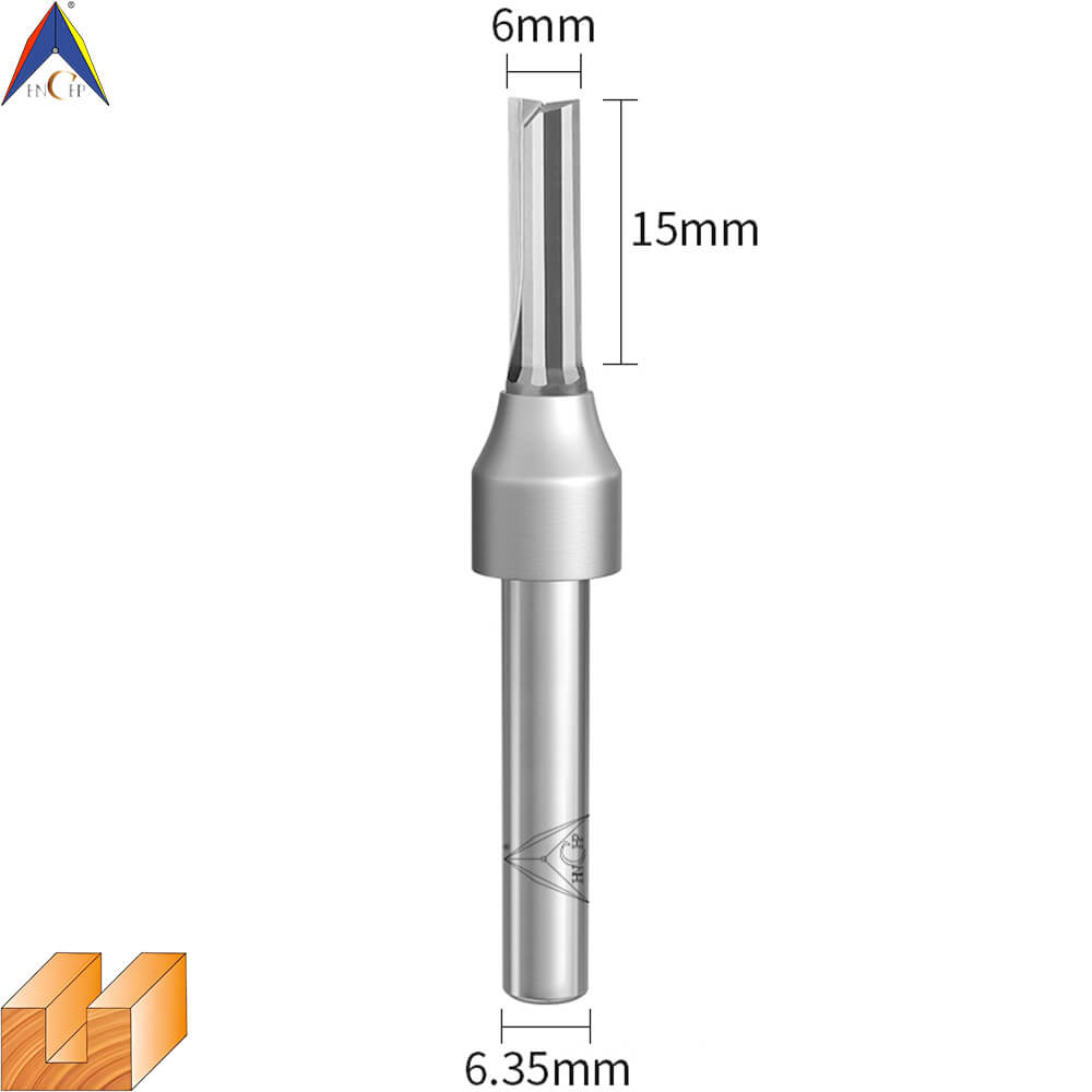 CHP0111 - Solid Carbide Straight Router Bit (Steel Shank)
