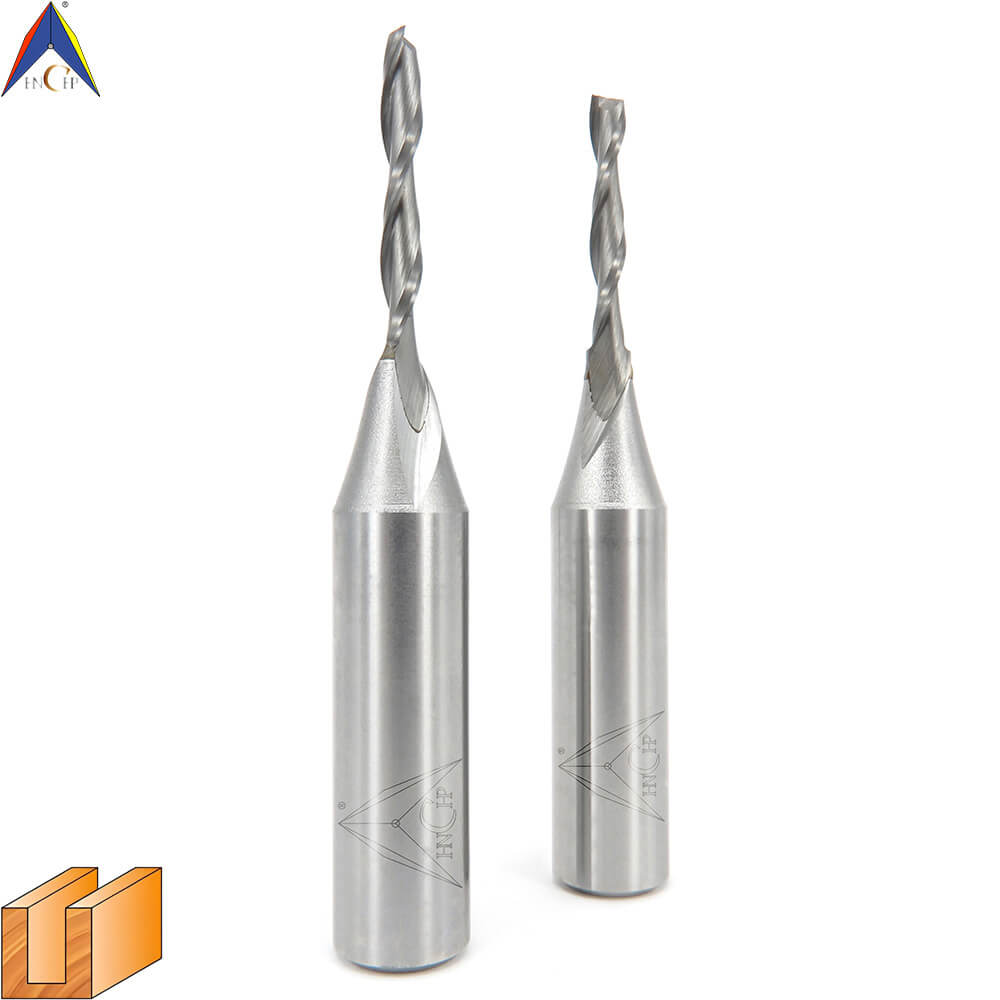 CHP0111L - Solid Carbide Spiral Router Bit (Steel Shank)