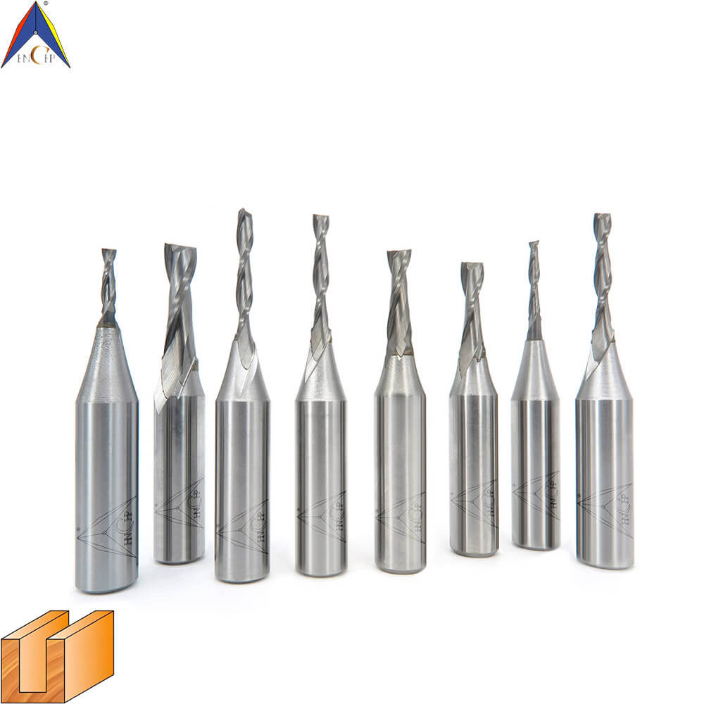 CHP0111L - Solid Carbide Spiral Router Bit (Steel Shank)
