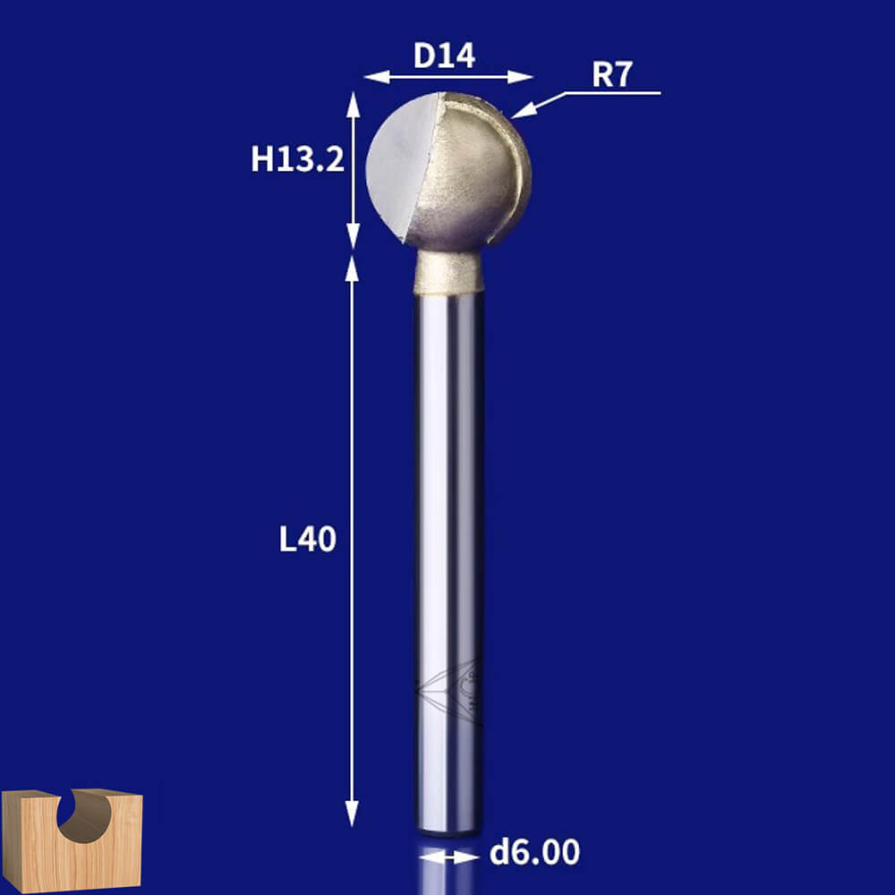 CHP0505G - Metric Round Carving Router Bit