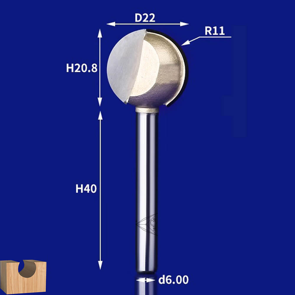 CHP0505G - Metric Round Carving Router Bit