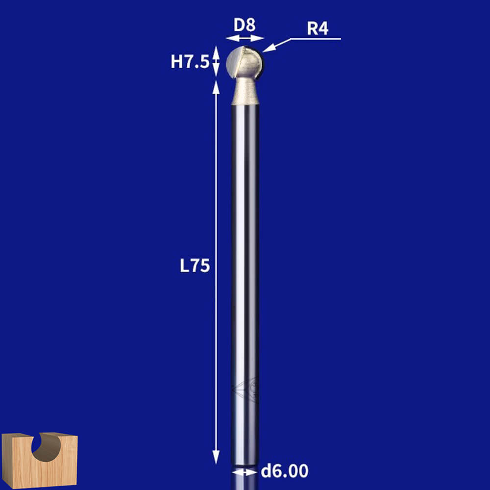 CHP0505G - Metric Round Carving Router Bit