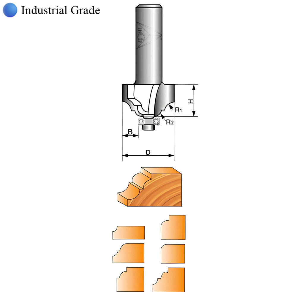 CHP0811 - Classical Ogee Molding Router Bit (Industrial Grade)