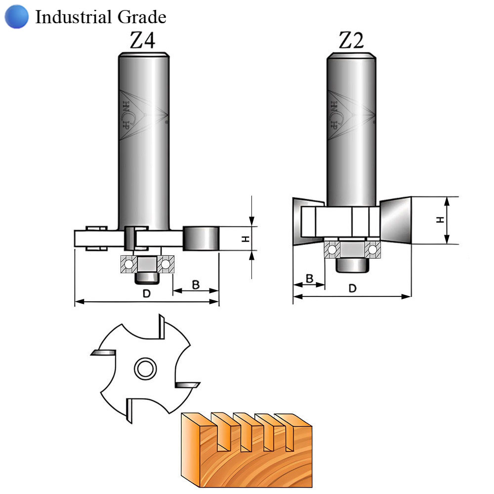CHP1604 - "T" Type Router Bit With Bearing (Industrial Grade)