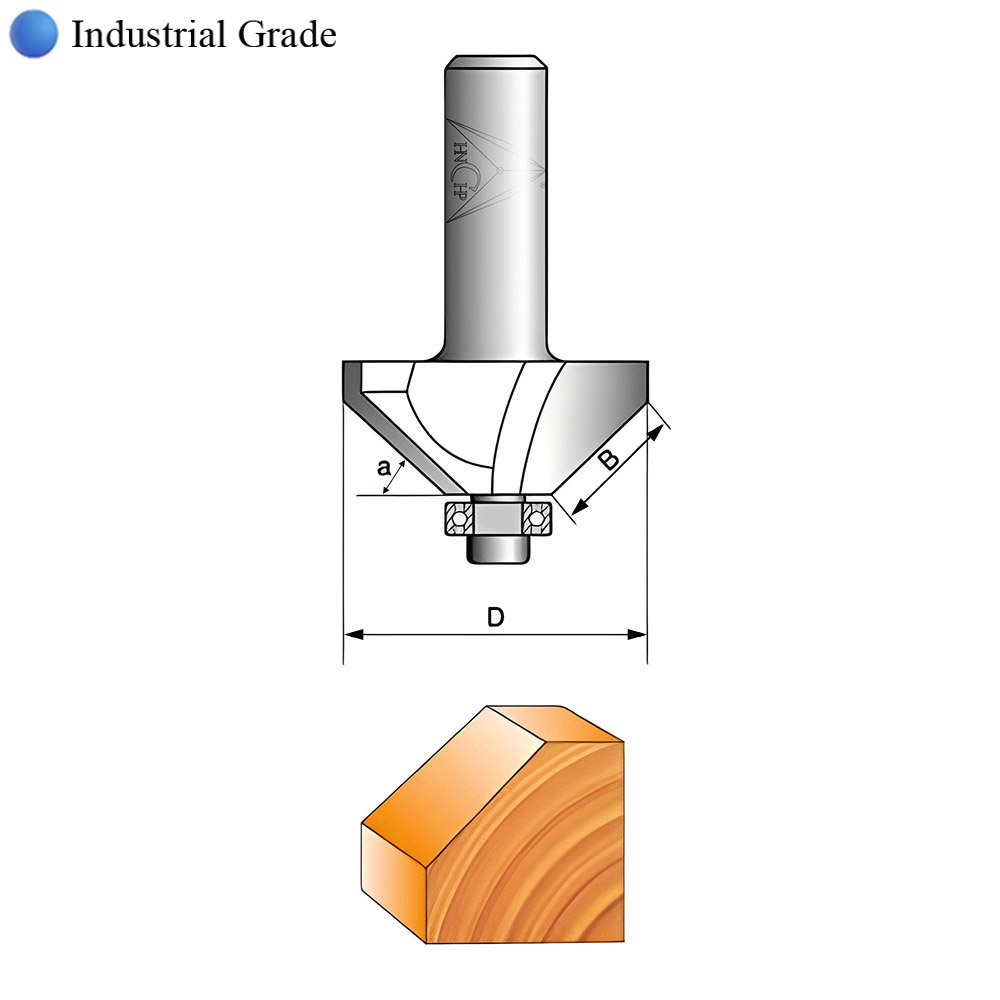 CHP0203 - 45° Chamfer Router Bit (Industrial Grade)