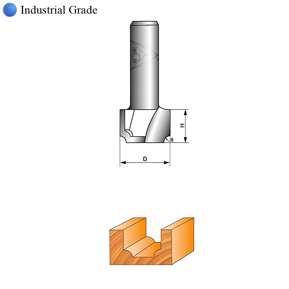 CHP0407 - Flat Bottom Router Bit (Industrial Grade)