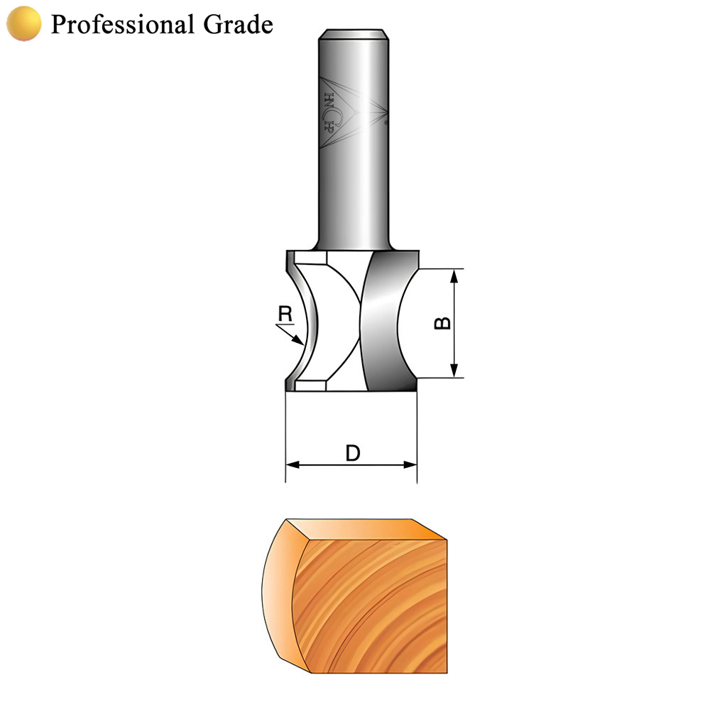 CHP0605 - Convex Edging Router Bit (Professional Grade)