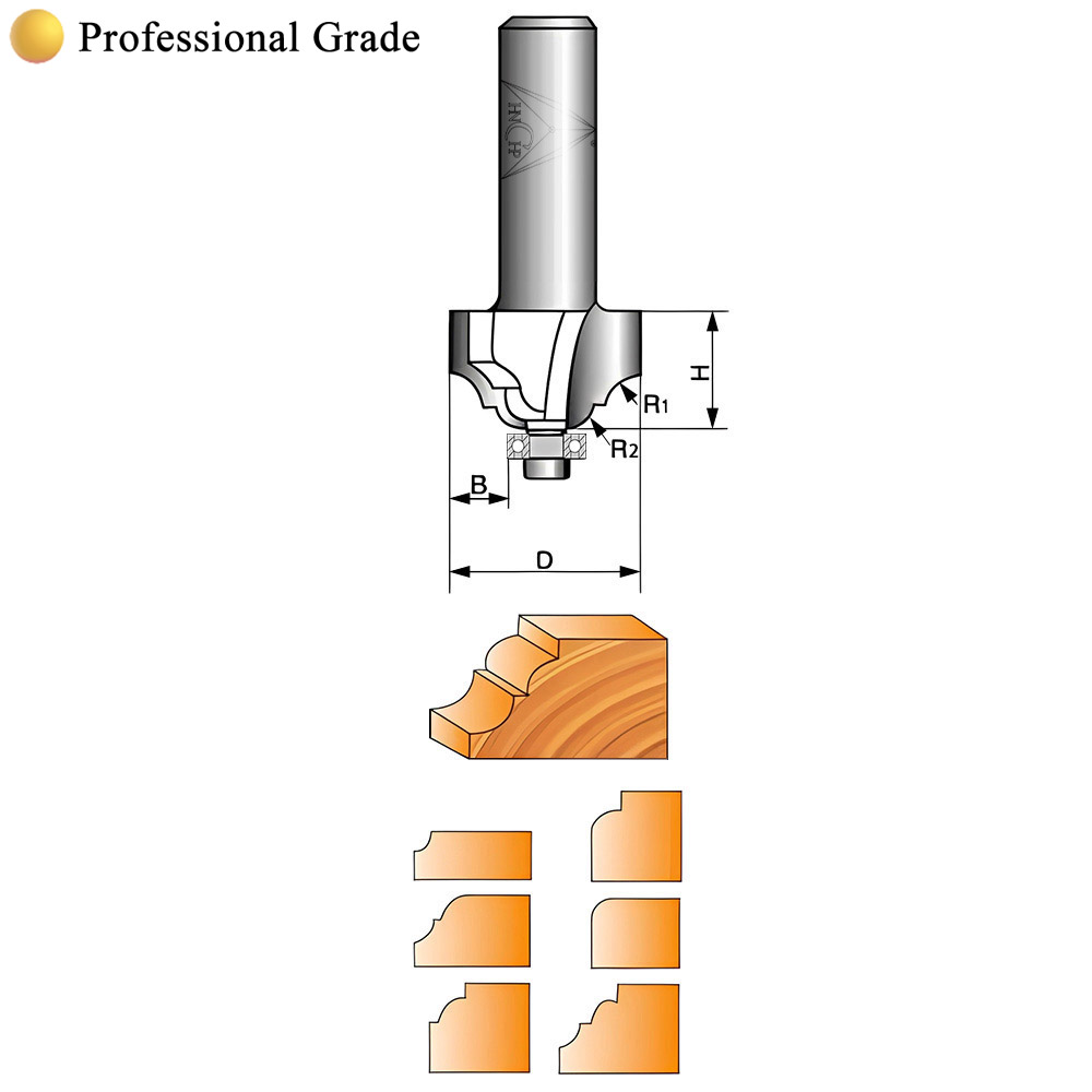 CHP0811 - Classical Ogee Molding Router Bit (Professional Grade)