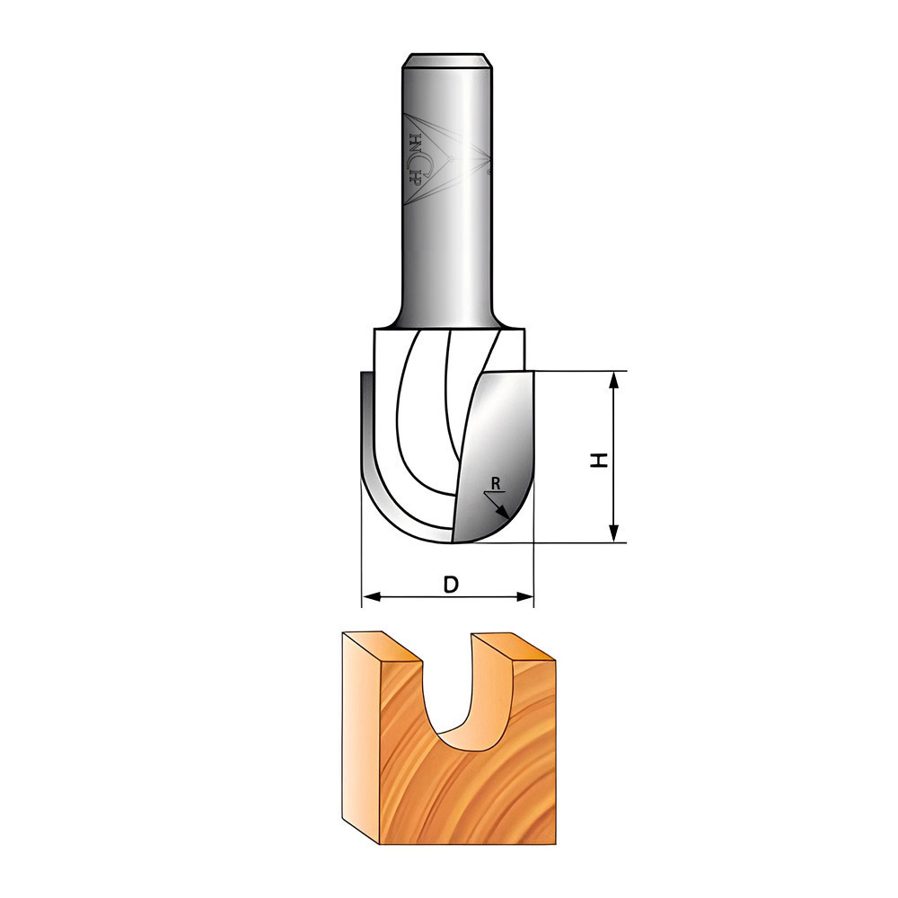 CHP0504 - Round Nose Router Bit
