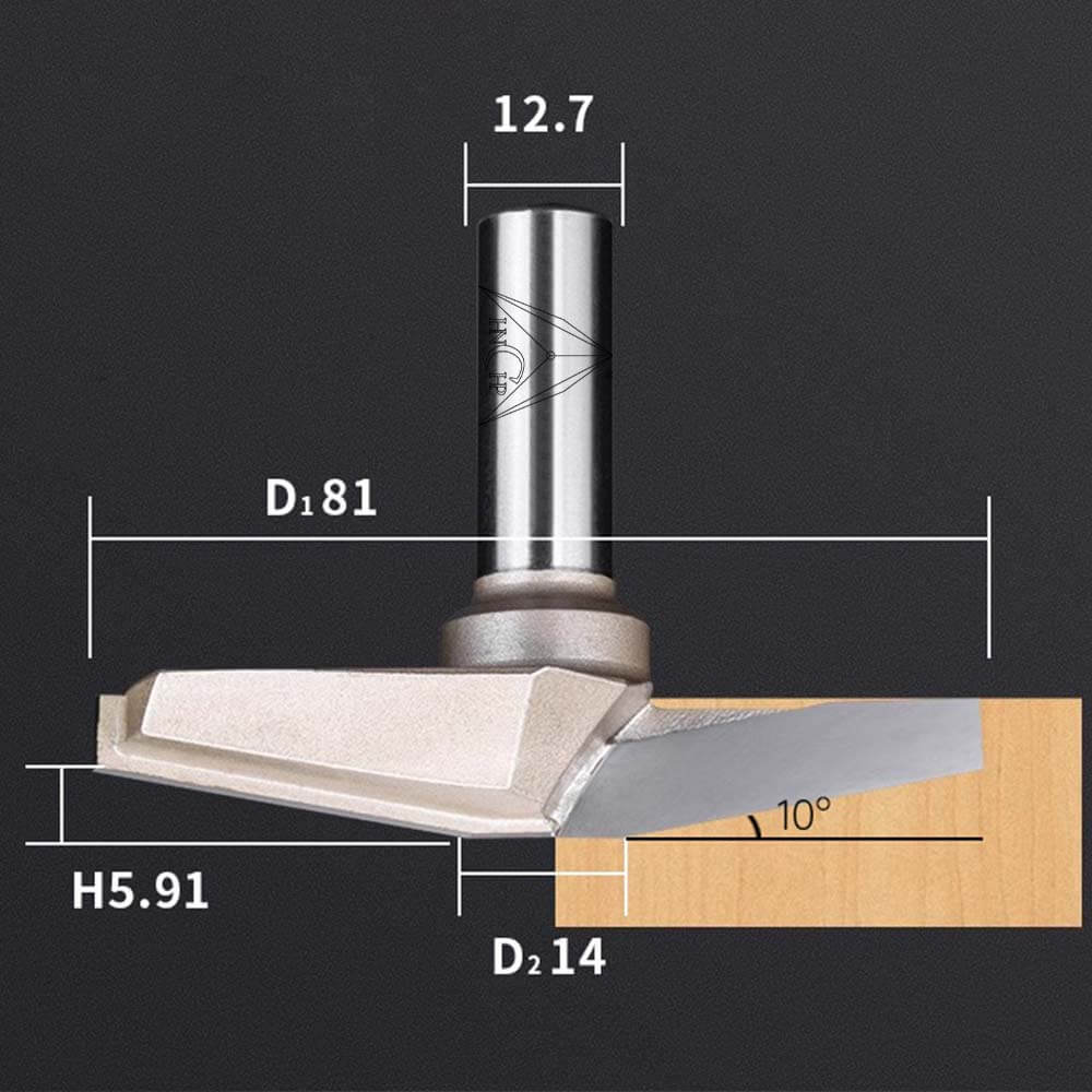 CHP1843 - 10° Raised Panel Router Bit (Professional Grade)