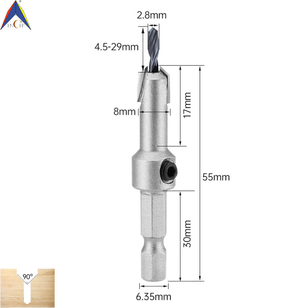CHP17200 (1) - T.C.T Countersink Bit With Hex Shank