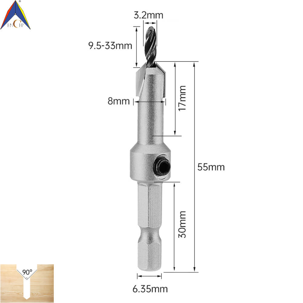 CHP17200 (1) - T.C.T Countersink Bit With Hex Shank