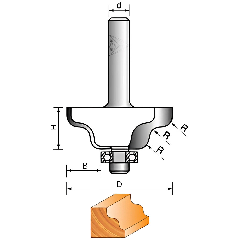 CHP2030 - Wavy Edge Router Bit