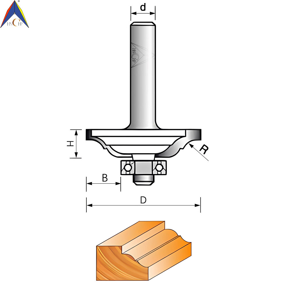 CHP2101 - S Double Roman Ogee Router Bit