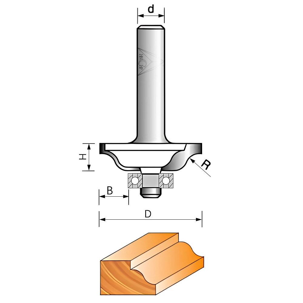 CHP2104 - S Roman Ogee Router Bit