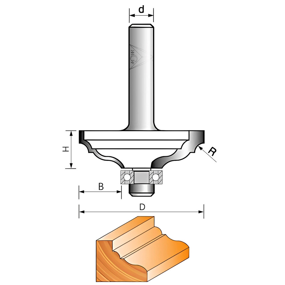 CHP2111 - Classical Ogee Router Bit