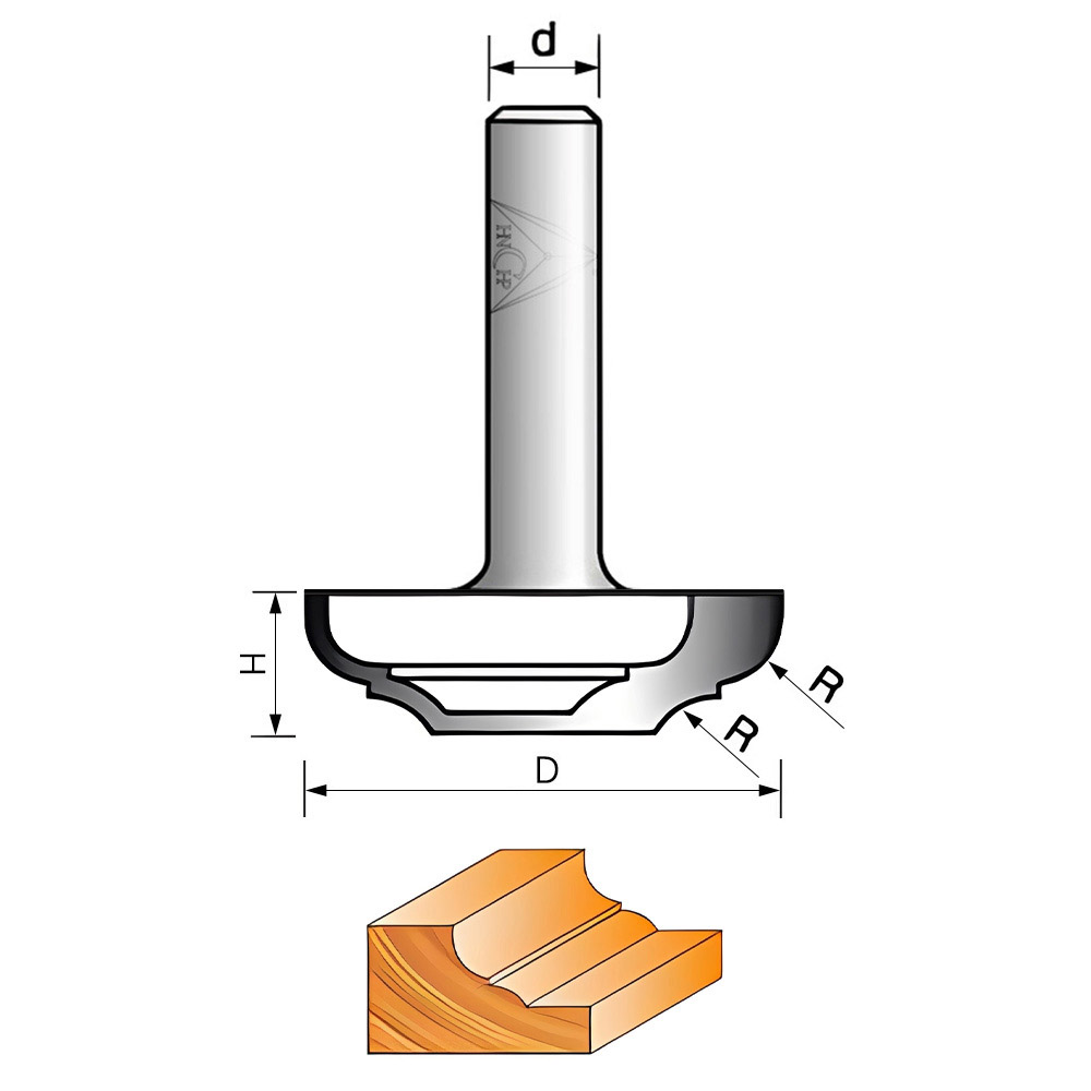CHP2152 - Classical Carving Router Bit