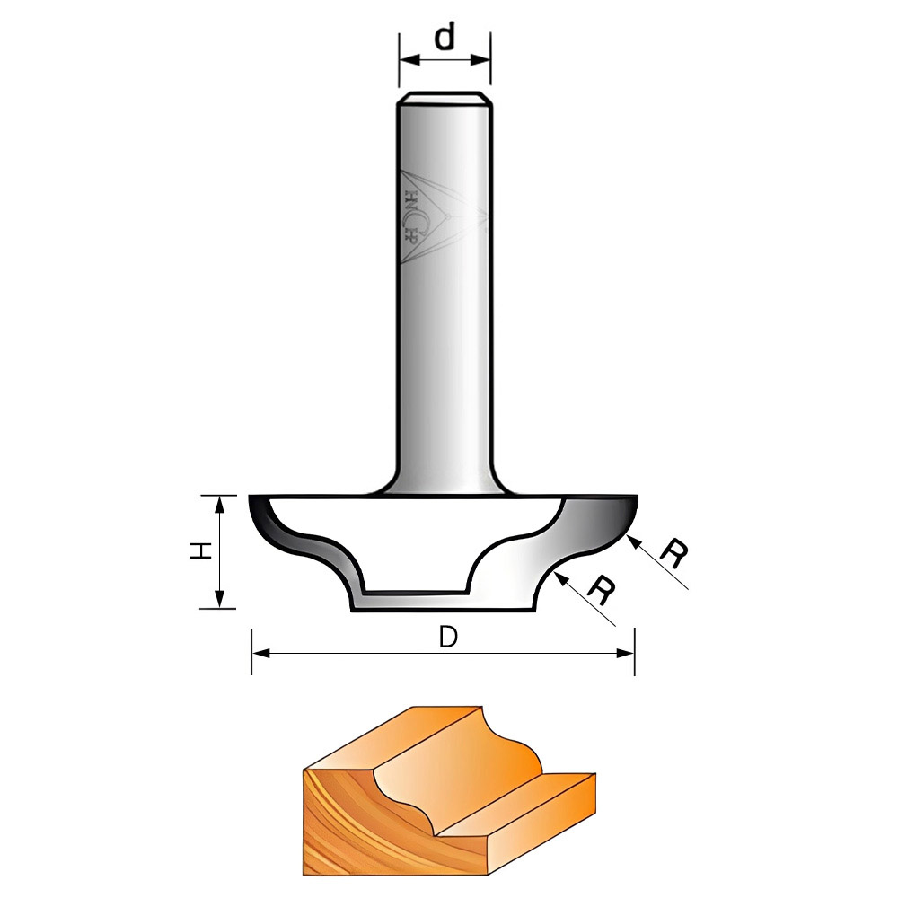 CHP2155 - Traditional Ogee Plunge Router Bit