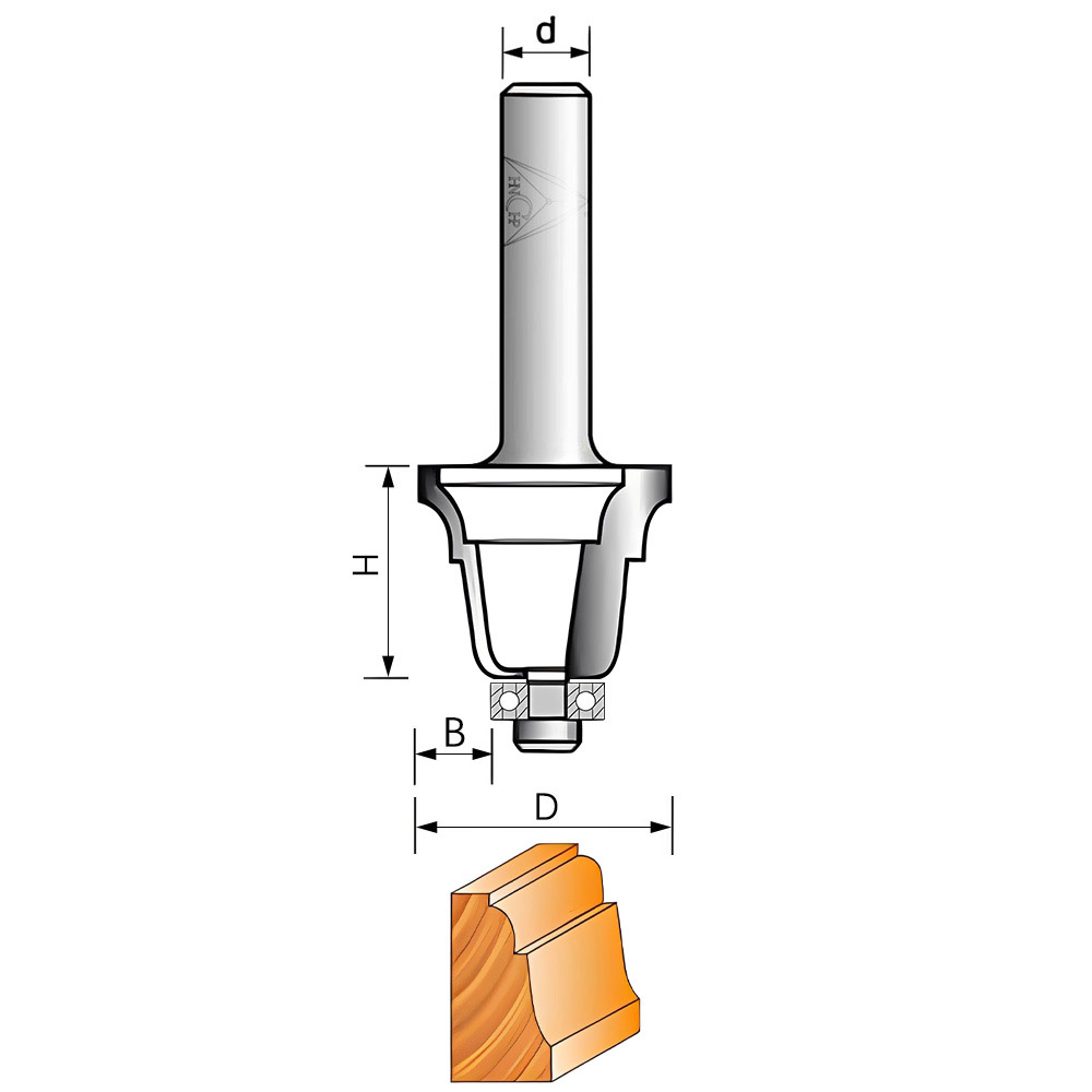 CHP2201 - Face Molding Router Bit