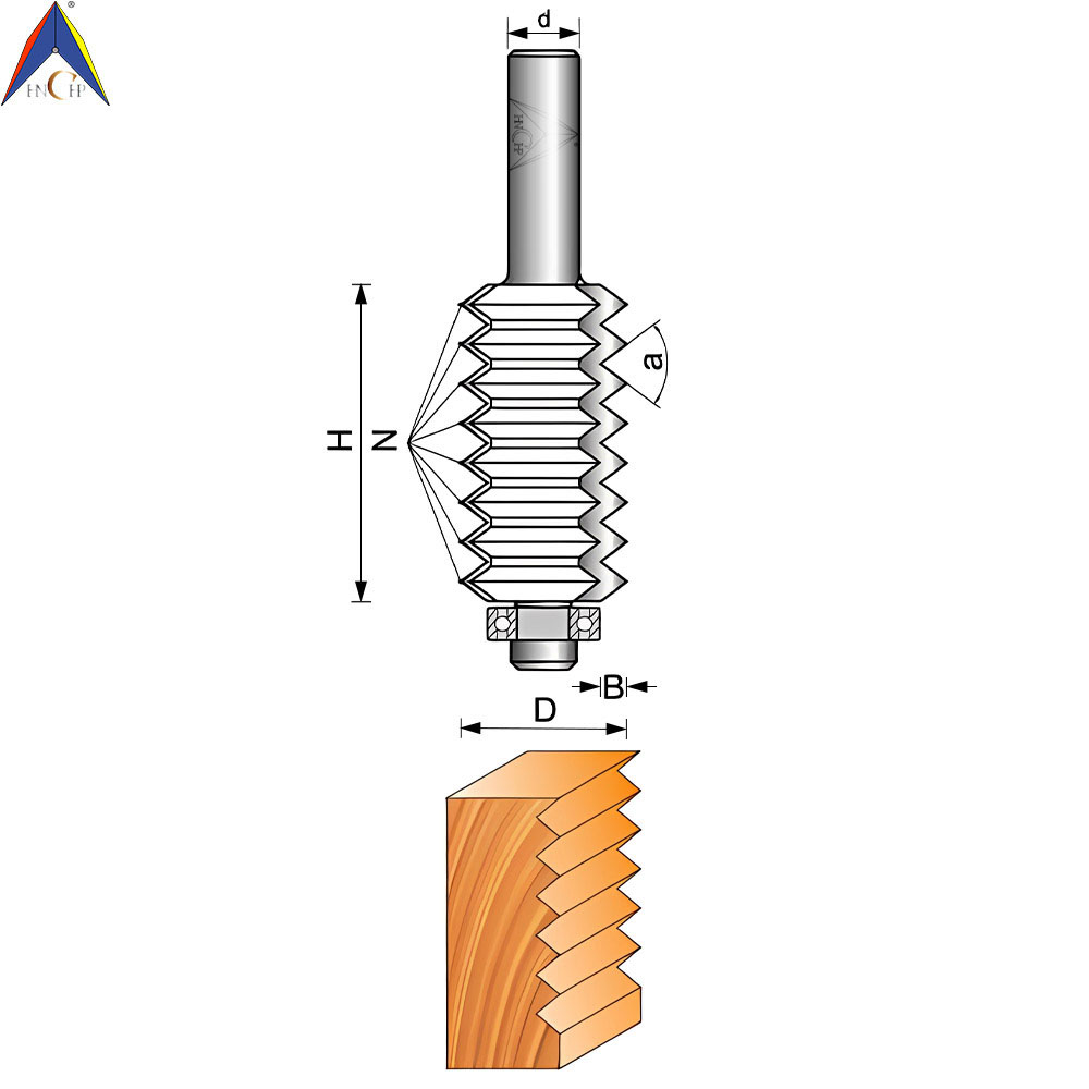 CHP2500 - Multi-Teeth Shape Router Bit