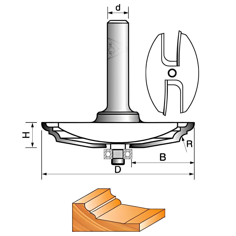 CHP3007 - Raised Panel Router Bit