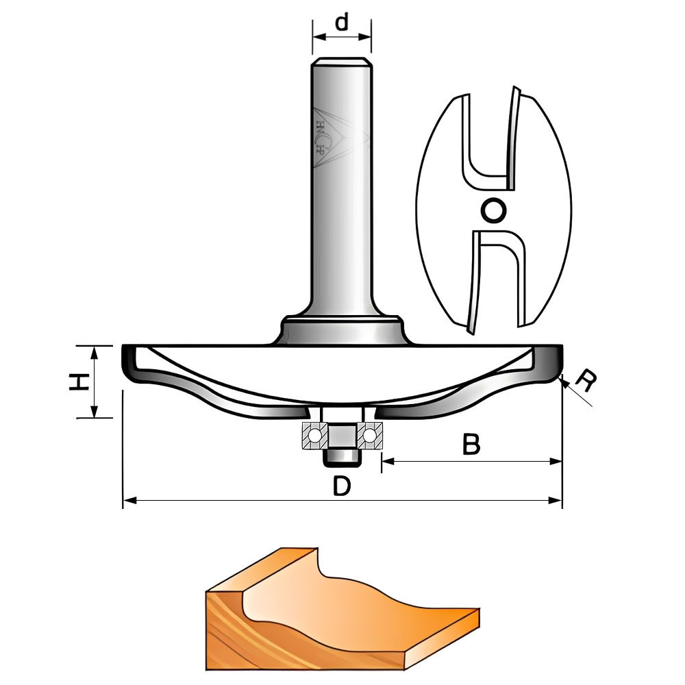 CHP3008 - Raised Panel Router Bit