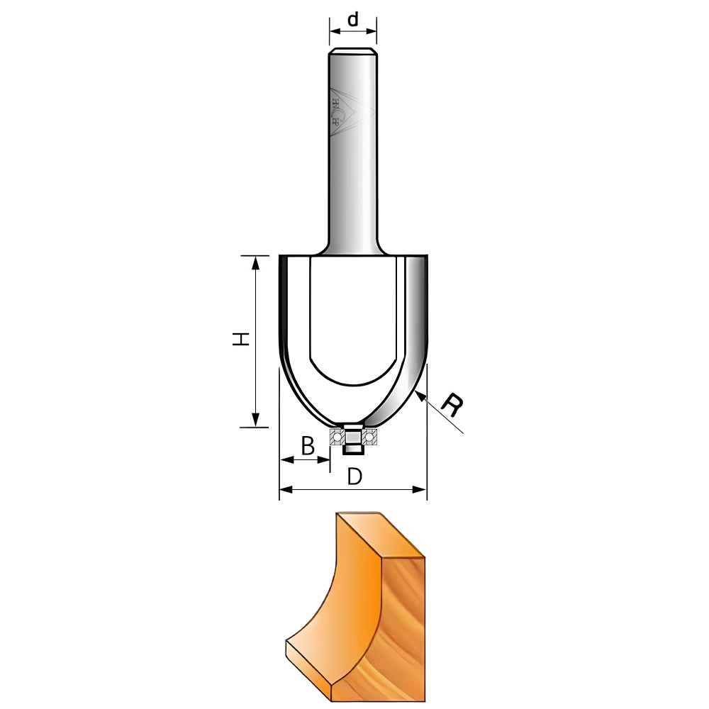 CHP3011 - Vertical Raised Panel Router Bit